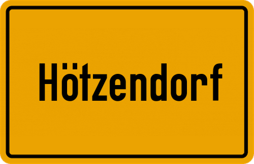Ortsschild Hötzendorf