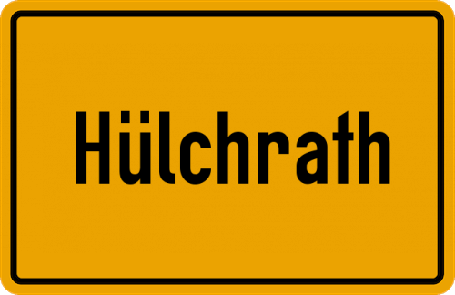 Ortsschild Hülchrath