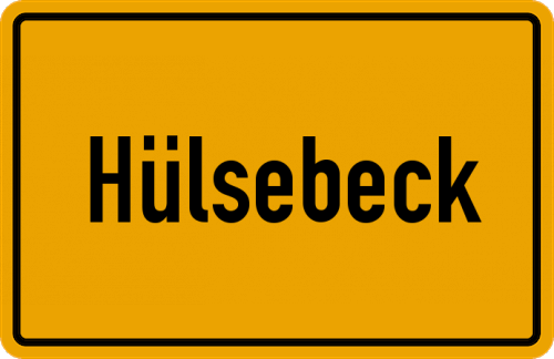 Ortsschild Hülsebeck
