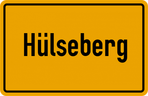 Ortsschild Hülseberg