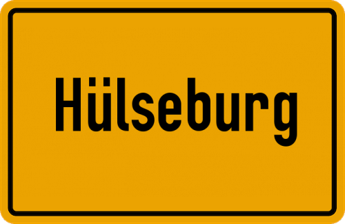 Ortsschild Hülseburg