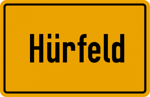 Ortsschild Hürfeld