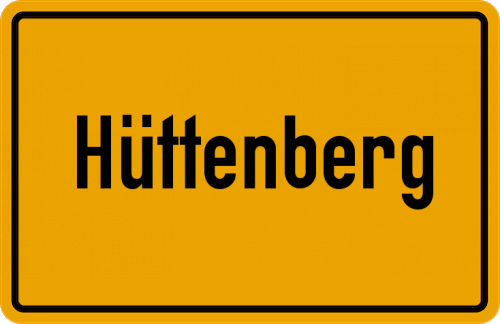 Ortsschild Hüttenberg, Hessen