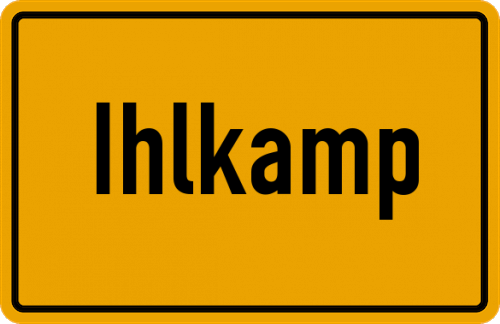 Ortsschild Ihlkamp