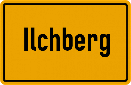 Ortsschild Ilchberg