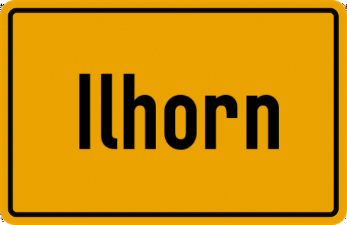 Ortsschild Ilhorn