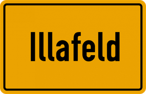 Ortsschild Illafeld