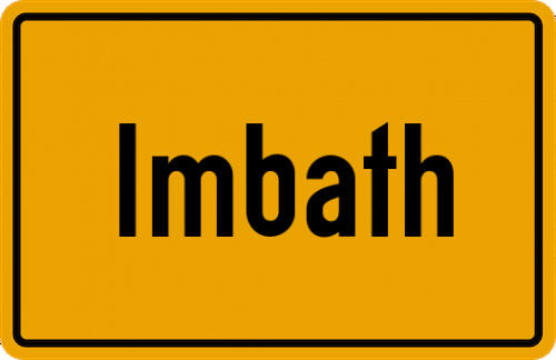 Ortsschild Imbath