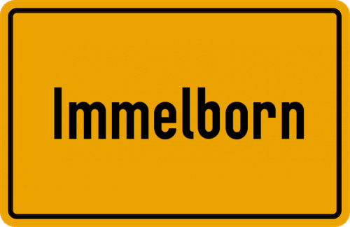 Ortsschild Immelborn