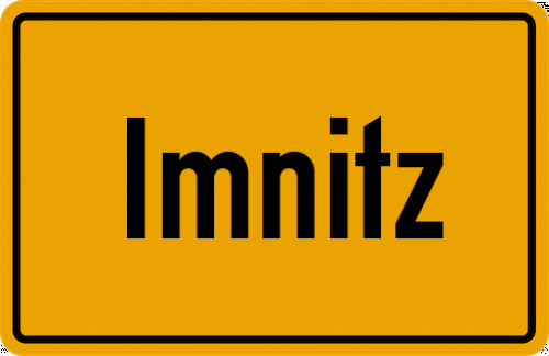 Ortsschild Imnitz
