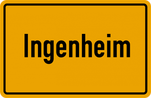 Ortsschild Ingenheim