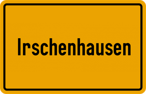 Ortsschild Irschenhausen