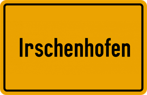 Ortsschild Irschenhofen
