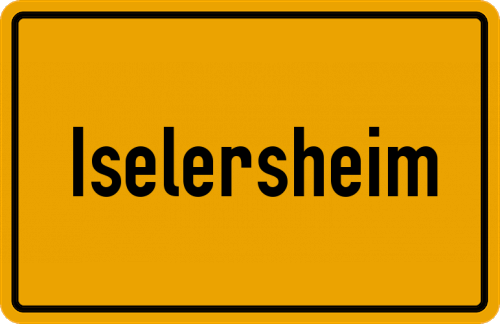 Ortsschild Iselersheim