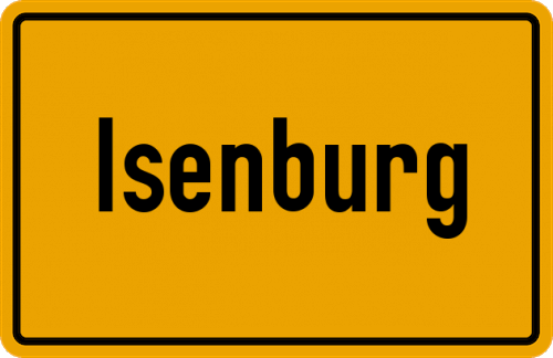 Ortsschild Isenburg, Westerwald