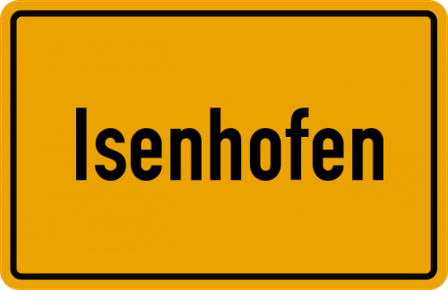 Ortsschild Isenhofen