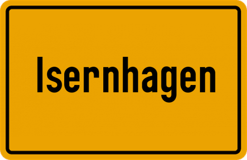 Ortsschild Isernhagen