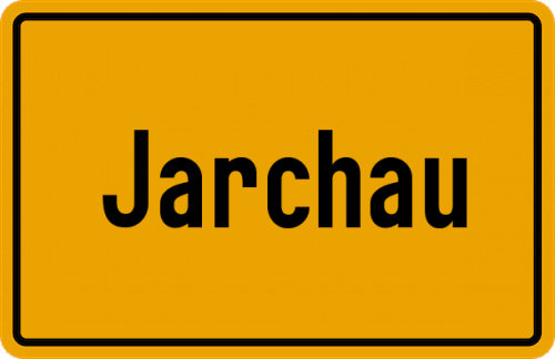 Ortsschild Jarchau