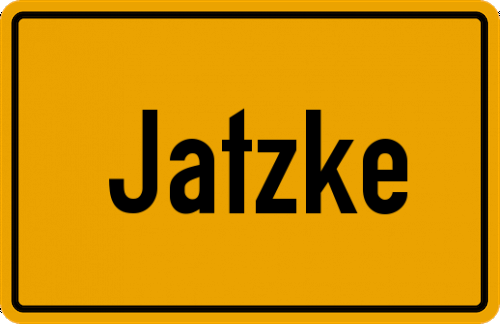Ortsschild Jatzke
