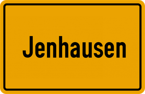 Ortsschild Jenhausen