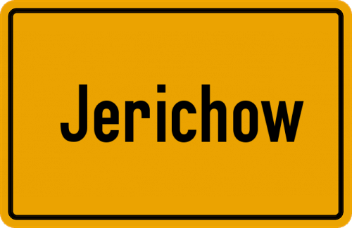 Ortsschild Jerichow