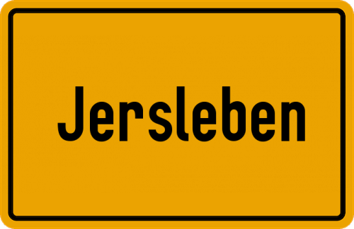Ortsschild Jersleben