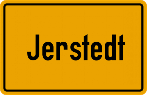 Ortsschild Jerstedt