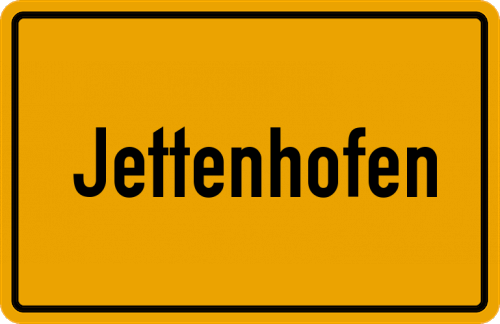 Ortsschild Jettenhofen