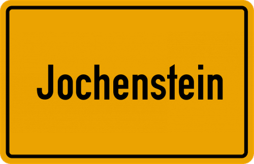 Ortsschild Jochenstein, Niederbayern