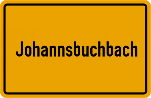 Ortsschild Johannsbuchbach