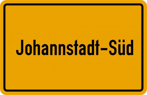 Ortsschild Johannstadt-Süd