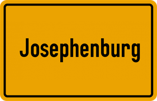 Ortsschild Josephenburg