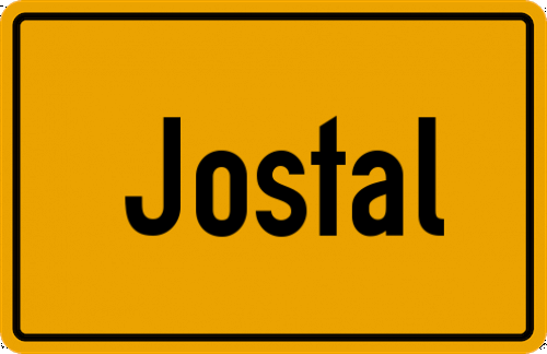 Ortsschild Jostal