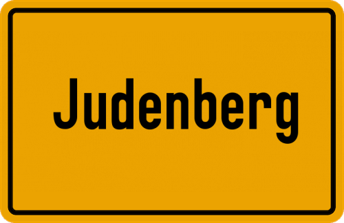 Ortsschild Judenberg