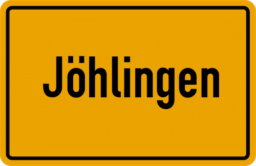 Ortsschild Jöhlingen
