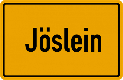 Ortsschild Jöslein