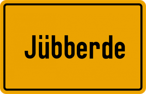 Ortsschild Jübberde