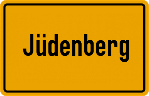 Ortsschild Jüdenberg