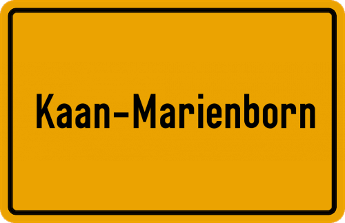 Ortsschild Kaan-Marienborn