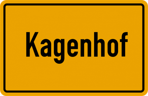 Ortsschild Kagenhof