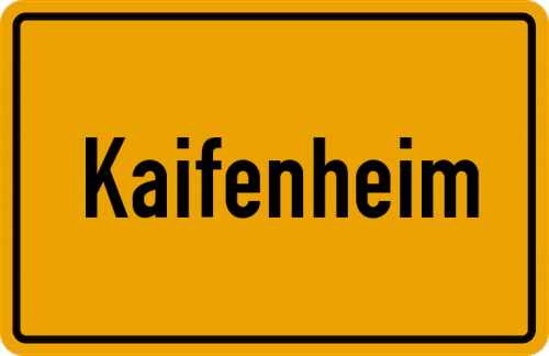 Ortsschild Kaifenheim