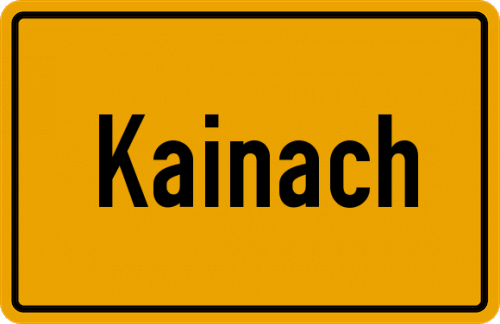 Ortsschild Kainach