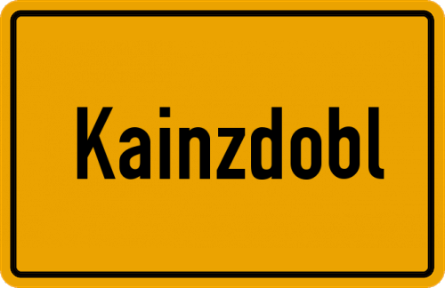 Ortsschild Kainzdobl