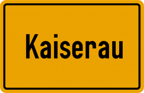 Ortsschild Kaiserau, Rheinland