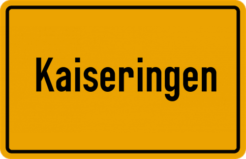 Ortsschild Kaiseringen