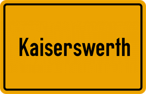 Ortsschild Kaiserswerth