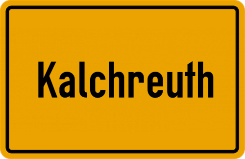 Ortsschild Kalchreuth