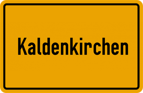 Ortsschild Kaldenkirchen, Rheinland