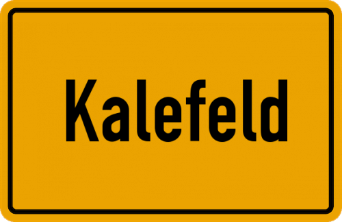 Ortsschild Kalefeld