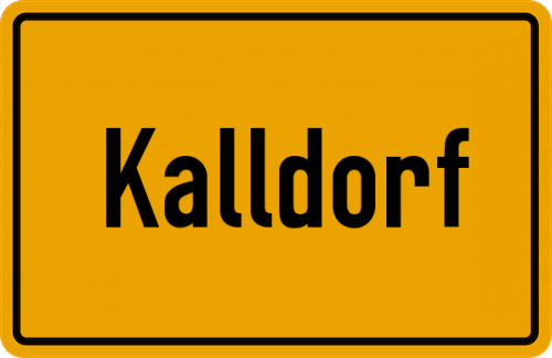 Ortsschild Kalldorf